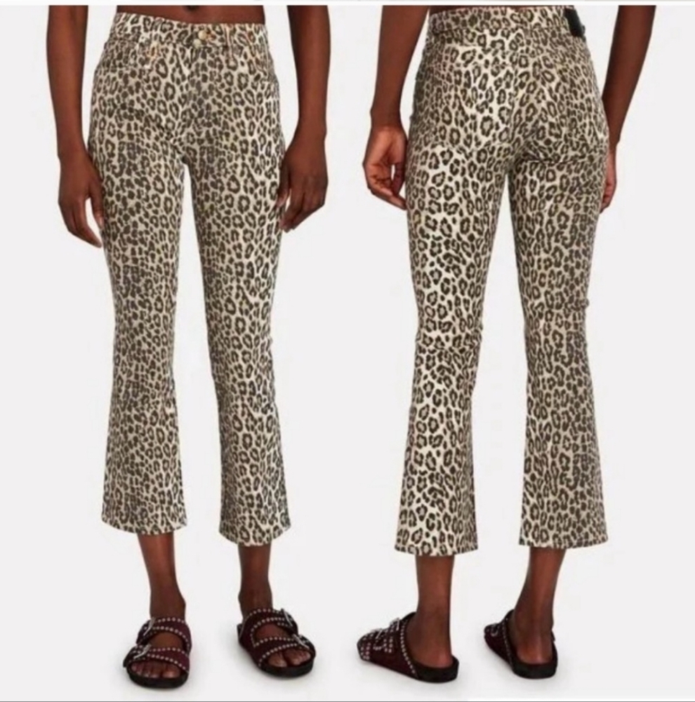 R13 leopard print pants